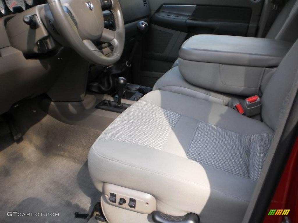 Khaki Interior 2007 Dodge Ram 3500 SLT Quad Cab 4x4 Dually Photo #48160406