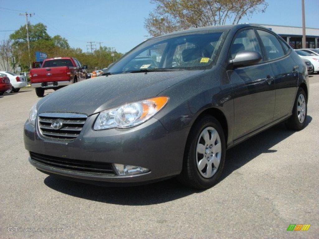 2009 Elantra GLS Sedan - Carbon Gray / Gray photo #1