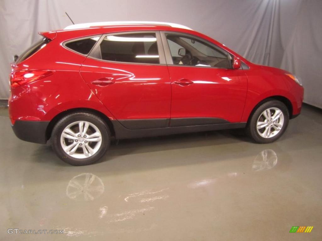 Garnet Red 2010 Hyundai Tucson GLS AWD Exterior Photo #48162047