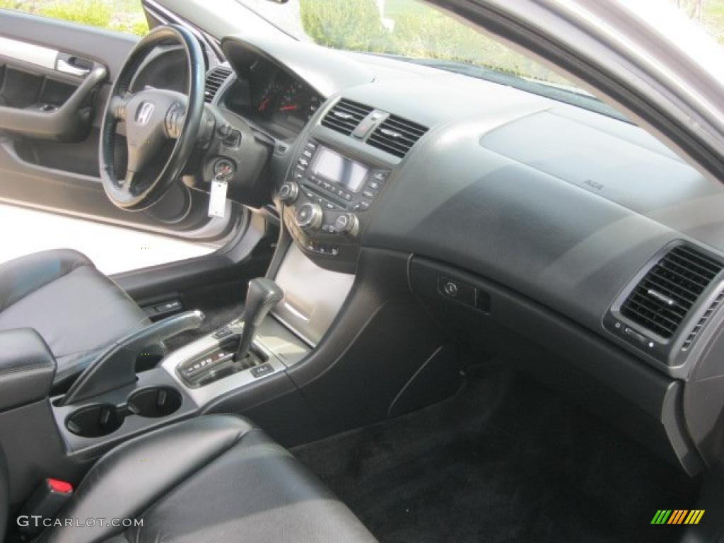 2005 Accord EX V6 Coupe - Satin Silver Metallic / Black photo #36