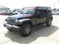 2010 Black Jeep Wrangler Unlimited Mountain Edition 4x4  photo #3