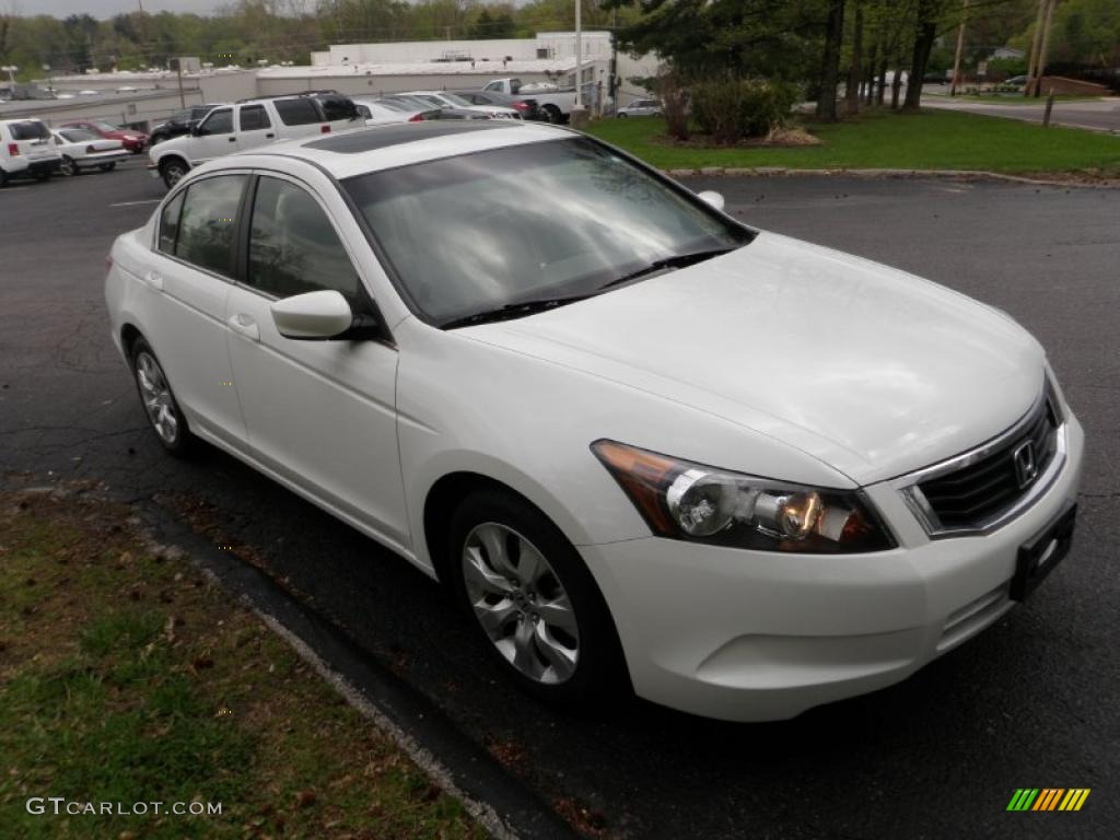 2008 Accord EX Sedan - Taffeta White / Ivory photo #1