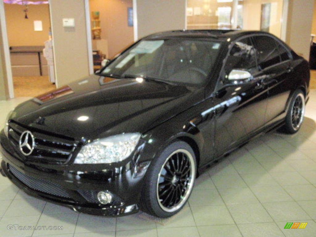 2009 C 300 4Matic - Black / Black photo #1