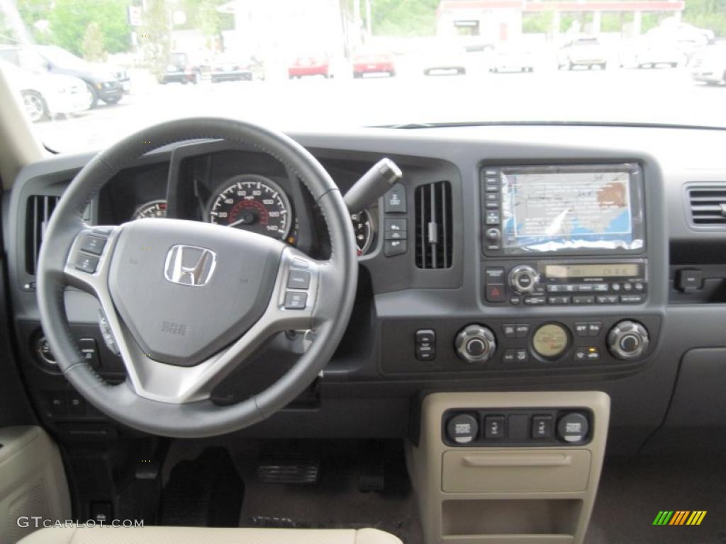 2011 Honda Ridgeline RTL Beige Dashboard Photo #48165443