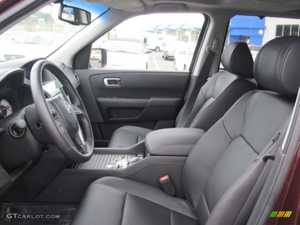 Black Interior 2011 Honda Pilot Touring Photo #48165551