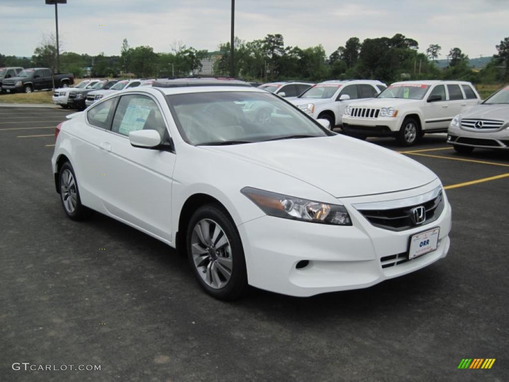 2011 Accord EX-L Coupe - Taffeta White / Ivory photo #7