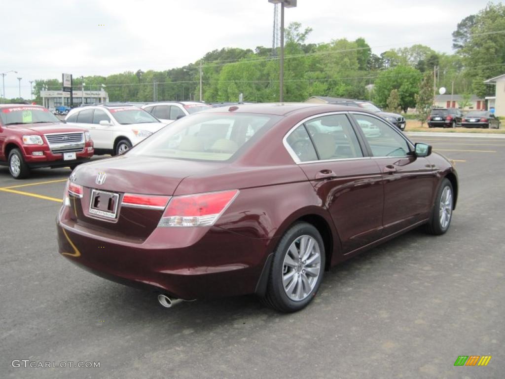 2011 Accord EX-L Sedan - Basque Red Pearl / Ivory photo #5