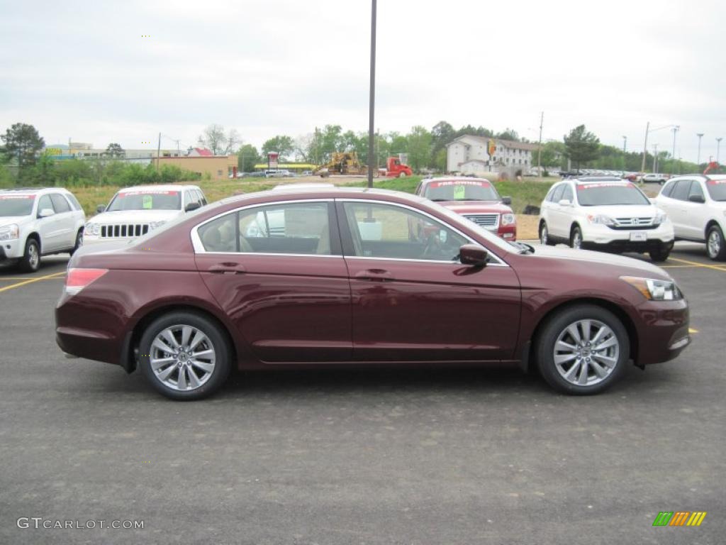 2011 Accord EX-L Sedan - Basque Red Pearl / Ivory photo #6