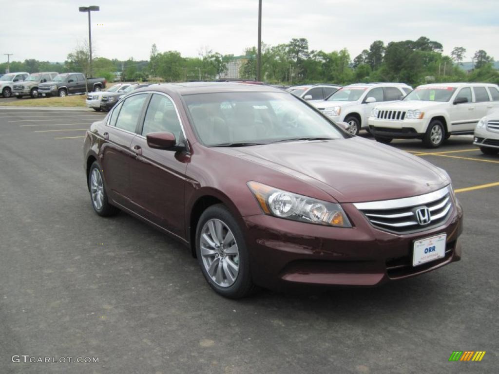 2011 Accord EX-L Sedan - Basque Red Pearl / Ivory photo #7