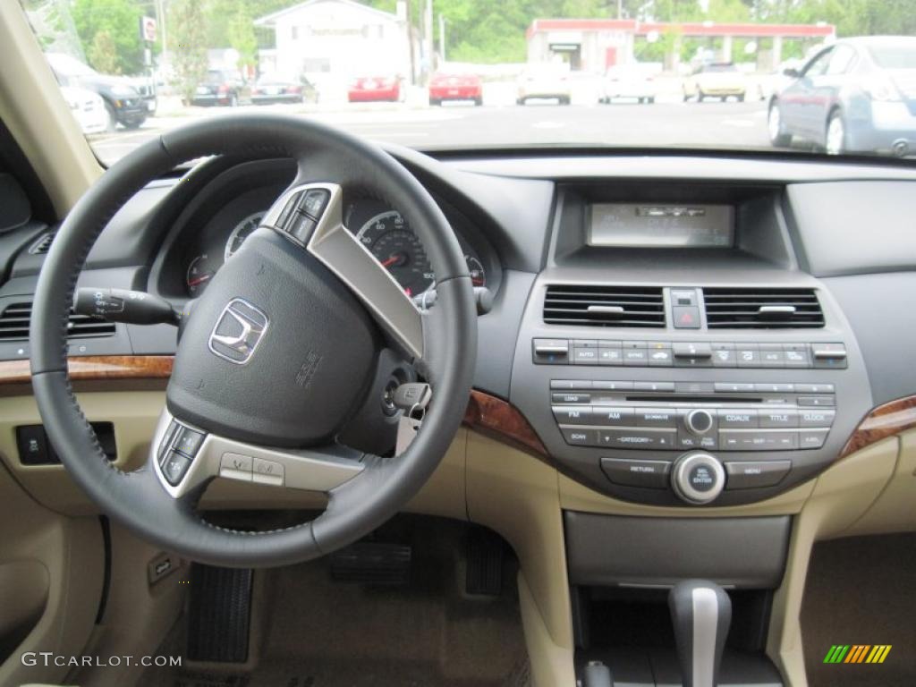 2011 Honda Accord EX-L Sedan Ivory Steering Wheel Photo #48166070