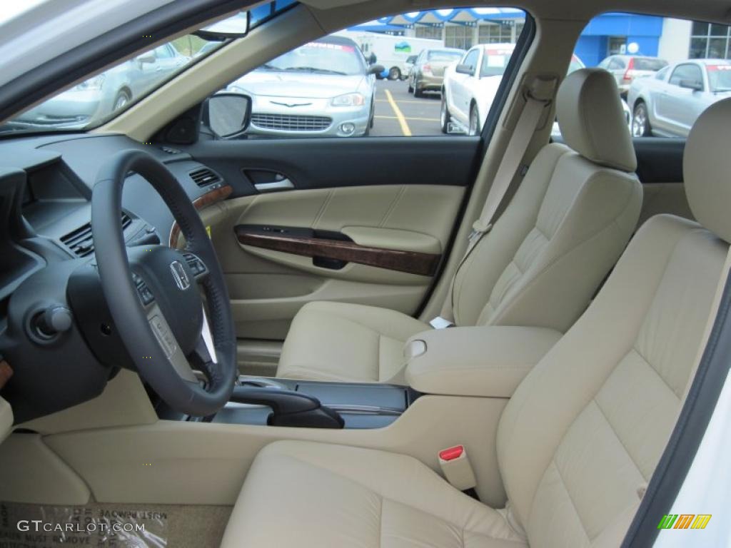 Ivory Interior 2011 Honda Accord EX-L V6 Sedan Photo #48166313