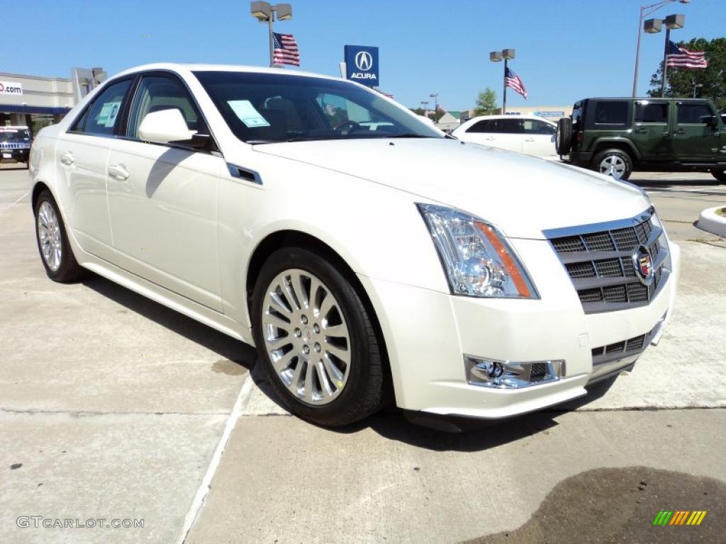 White Diamond Tricoat 2011 Cadillac CTS 3.6 Sedan Exterior Photo #48166529