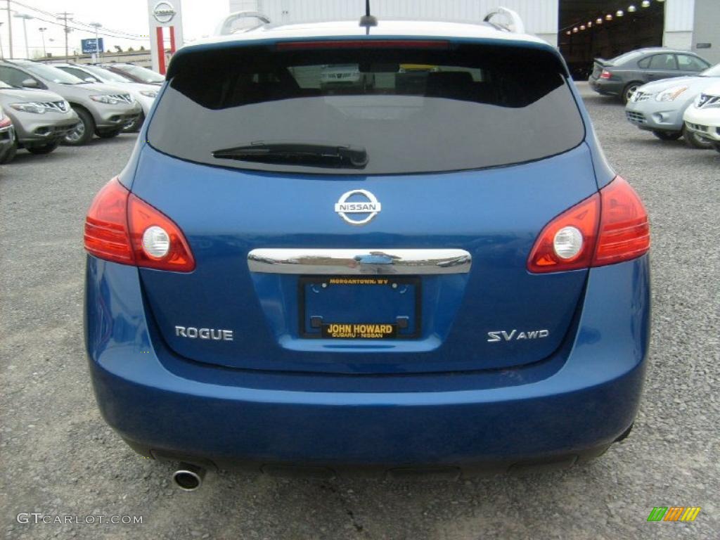 2011 Rogue SV AWD - Indigo Blue Metallic / Gray photo #8