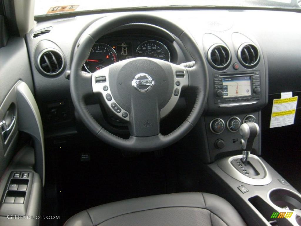 2011 Rogue SL AWD - Wicked Black / Black photo #15