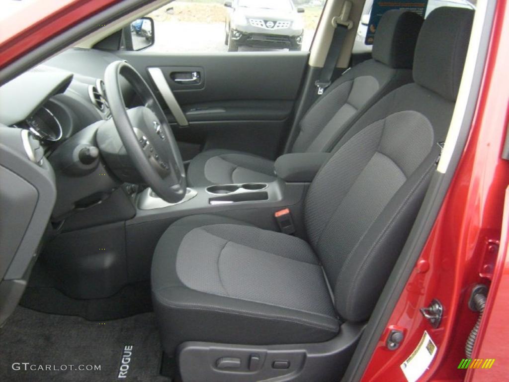 2011 Rogue SV AWD - Cayenne Red / Black photo #3