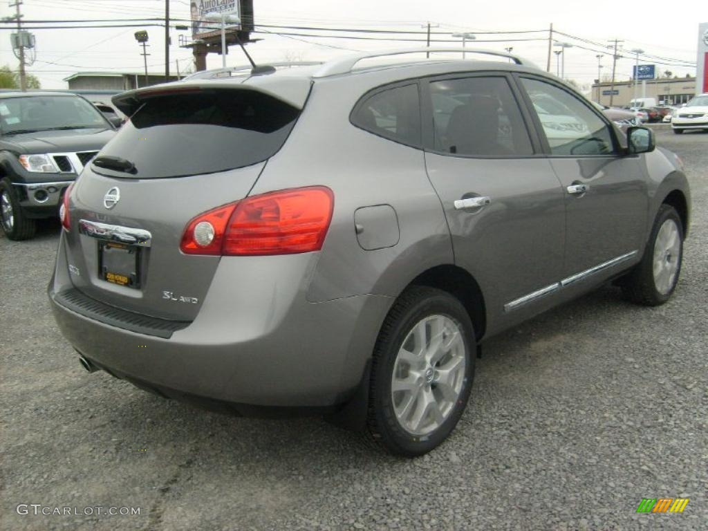 2011 Rogue SL AWD - Platinum Graphite / Black photo #9