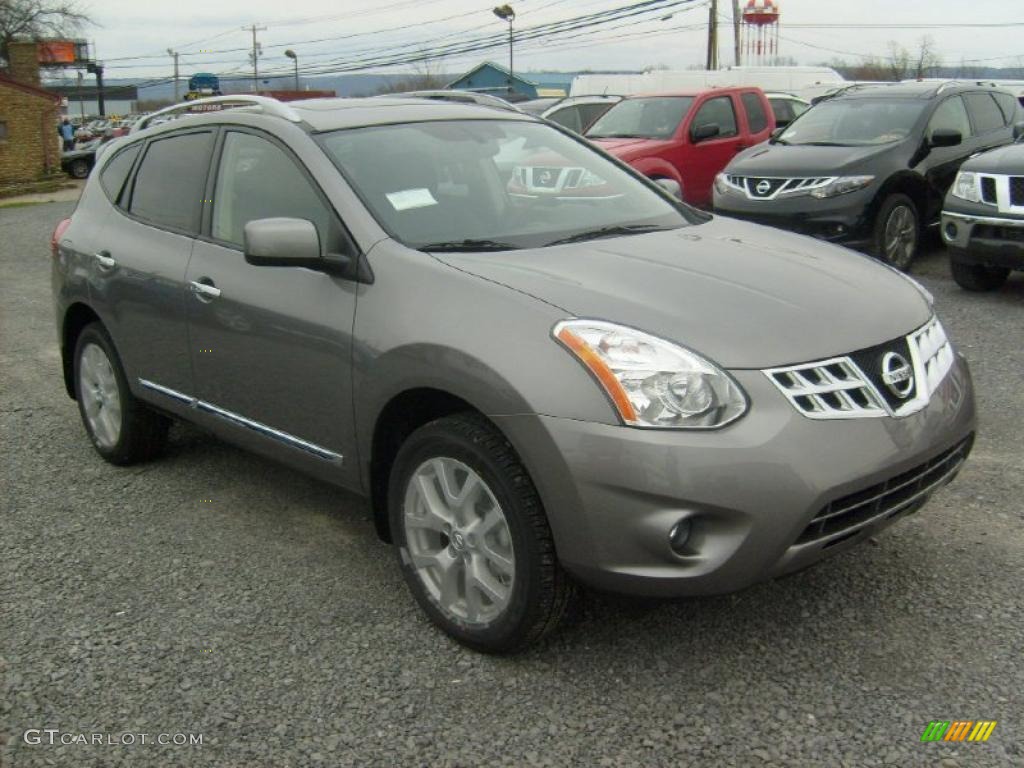 2011 Rogue SL AWD - Platinum Graphite / Black photo #10