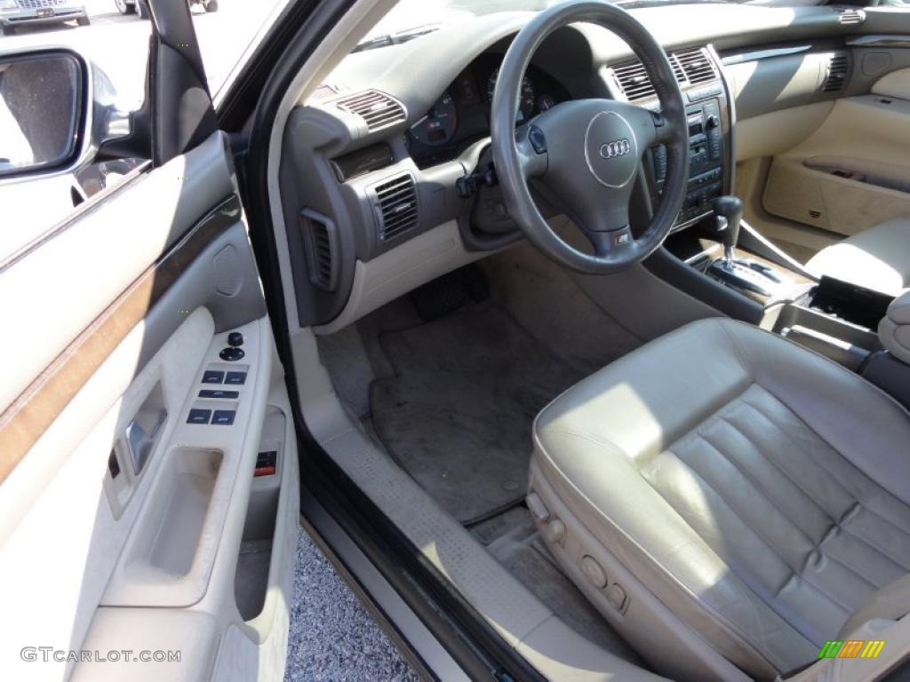 Ecru Interior 2001 Audi S8 4.2 quattro Photo #48169595