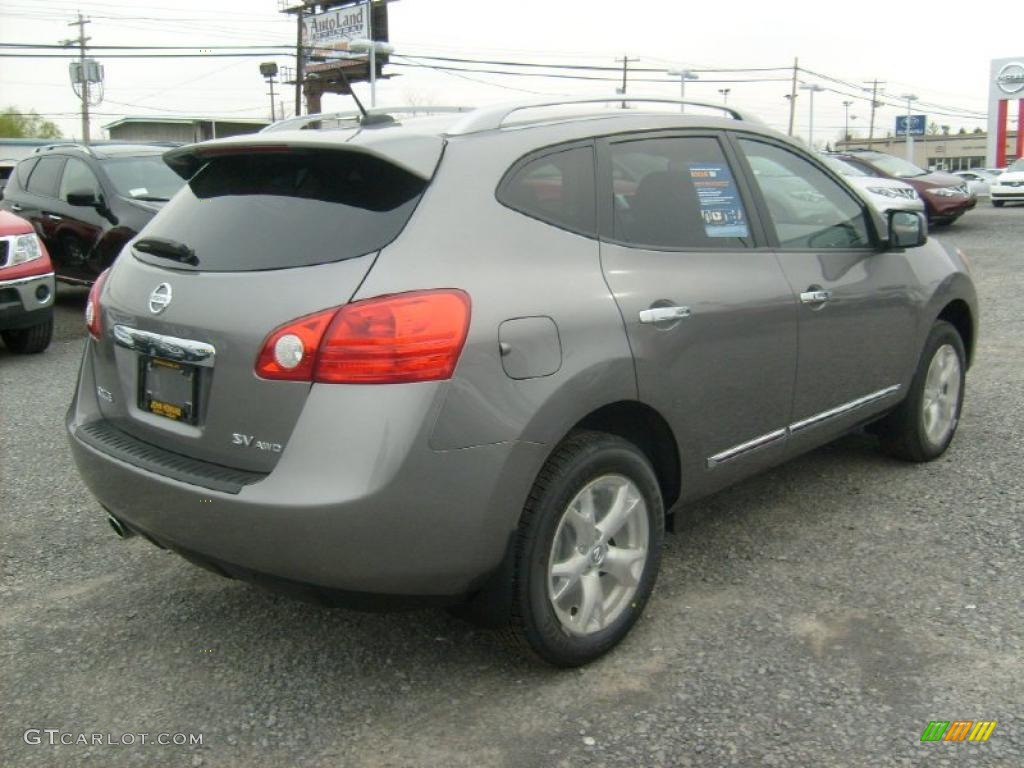 2011 Rogue SV AWD - Platinum Graphite / Black photo #10
