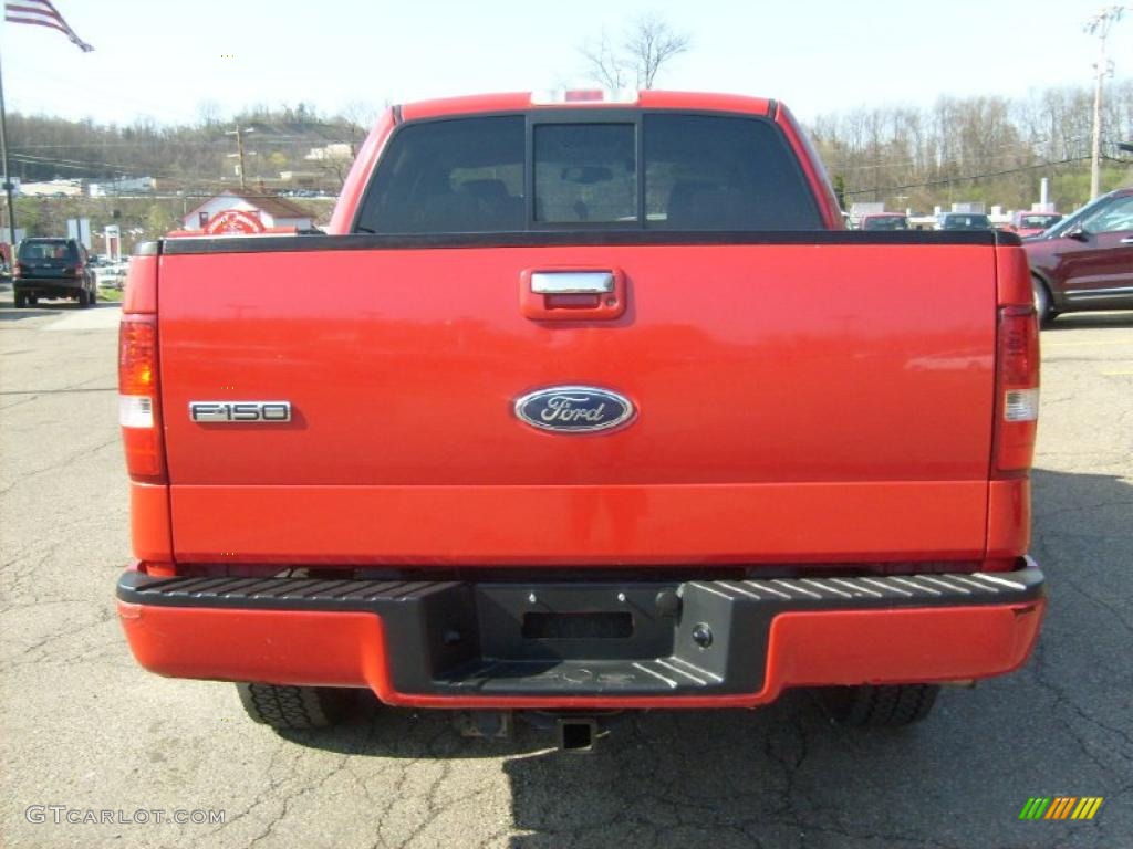 2004 F150 FX4 SuperCrew 4x4 - Bright Red / Medium/Dark Flint photo #3