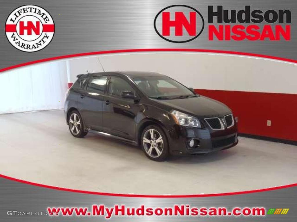 Jet Black Metallic Pontiac Vibe