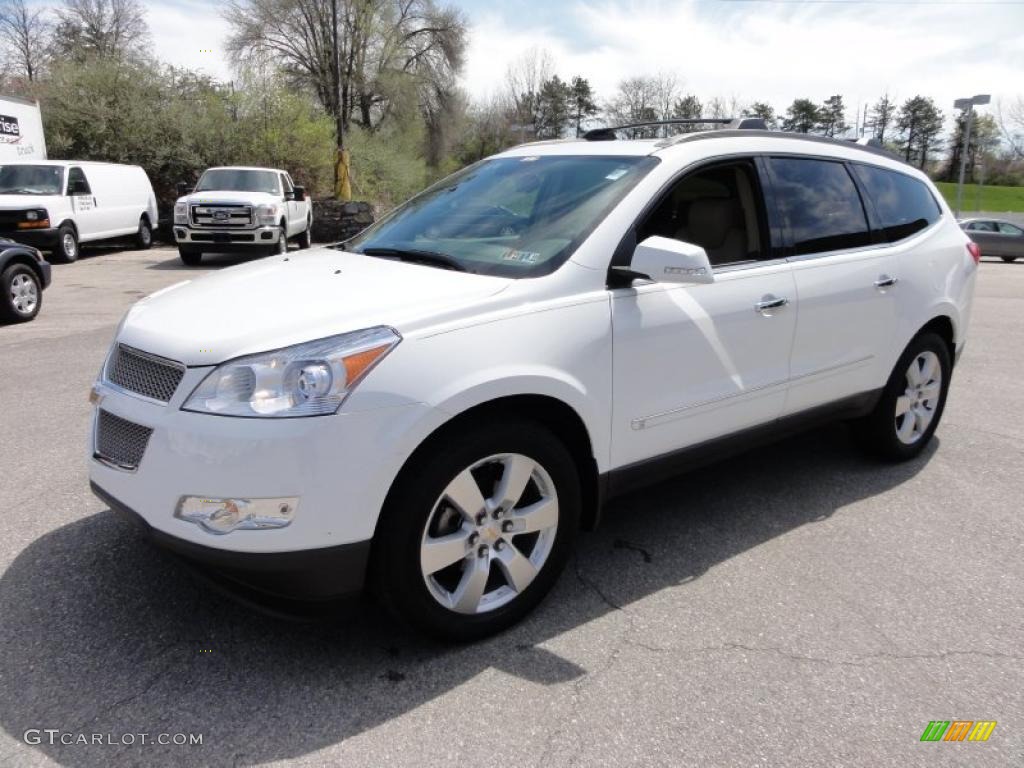Summit White 2009 Chevrolet Traverse LTZ AWD Exterior Photo #48170783
