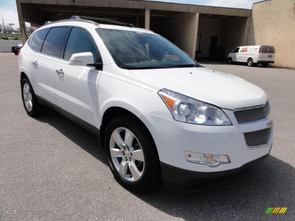 Summit White 2009 Chevrolet Traverse LTZ AWD Exterior Photo #48170816