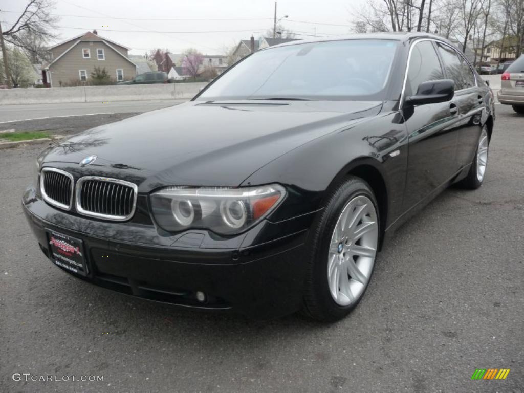 2005 7 Series 745i Sedan - Jet Black / Black/Black photo #1