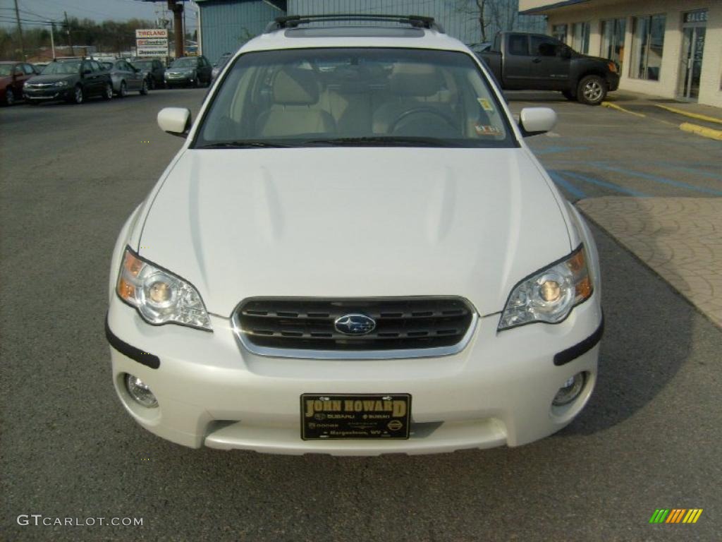 2006 Outback 2.5i Limited Wagon - Satin White Pearl / Taupe photo #2
