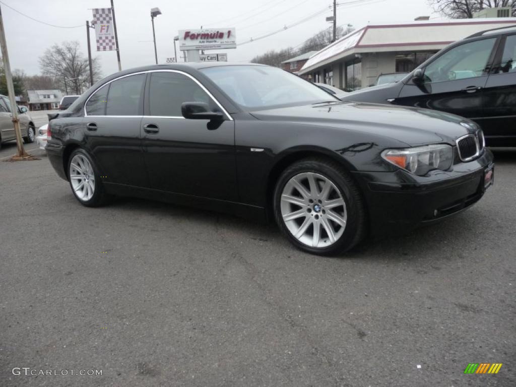 2005 7 Series 745i Sedan - Jet Black / Black/Black photo #17