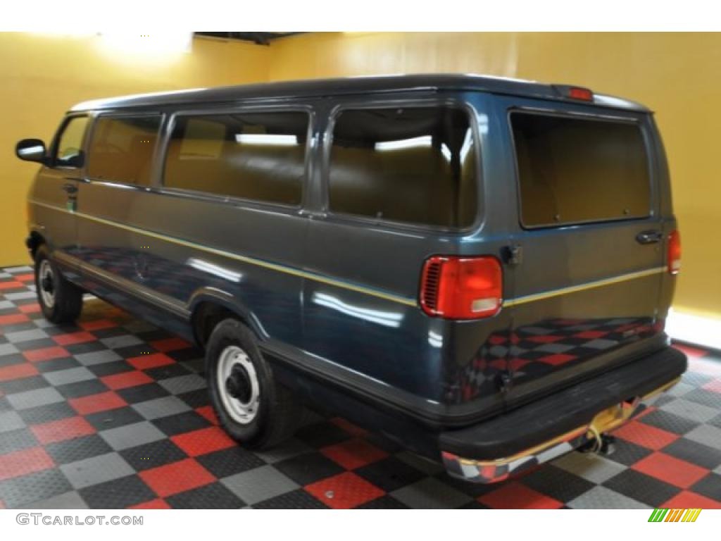 1999 Ram Van 3500 Passenger - Dark Spruce Metallic / Mist Gray photo #3