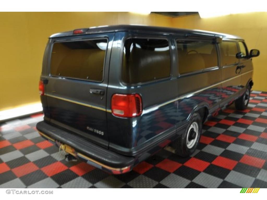 1999 Ram Van 3500 Passenger - Dark Spruce Metallic / Mist Gray photo #4