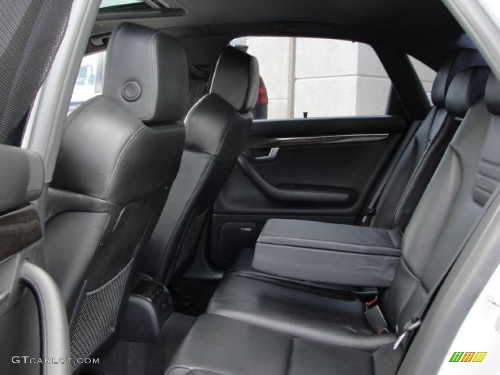 Ebony Interior 2005 Audi S4 4.2 quattro Sedan Photo #48175232