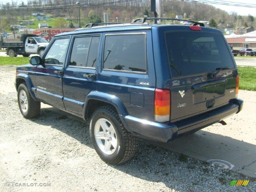Patriot Blue Pearlcoat 2001 Jeep Cherokee Classic 4x4 Exterior Photo #48176078