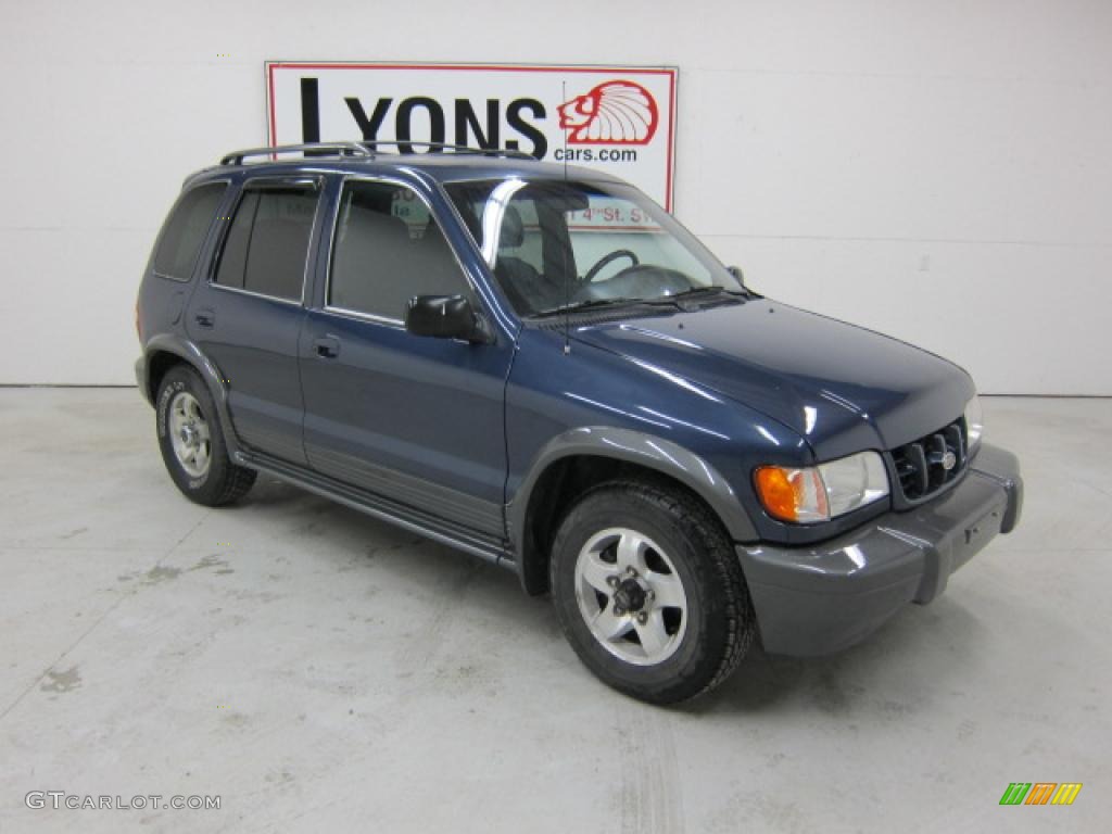 2002 Sportage 4x4 - Slate Blue / Gray photo #16