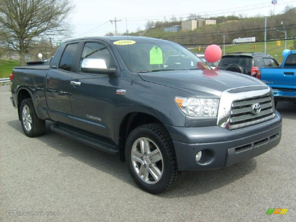2008 Tundra Limited Double Cab 4x4 - Slate Gray Metallic / Graphite Gray photo #1