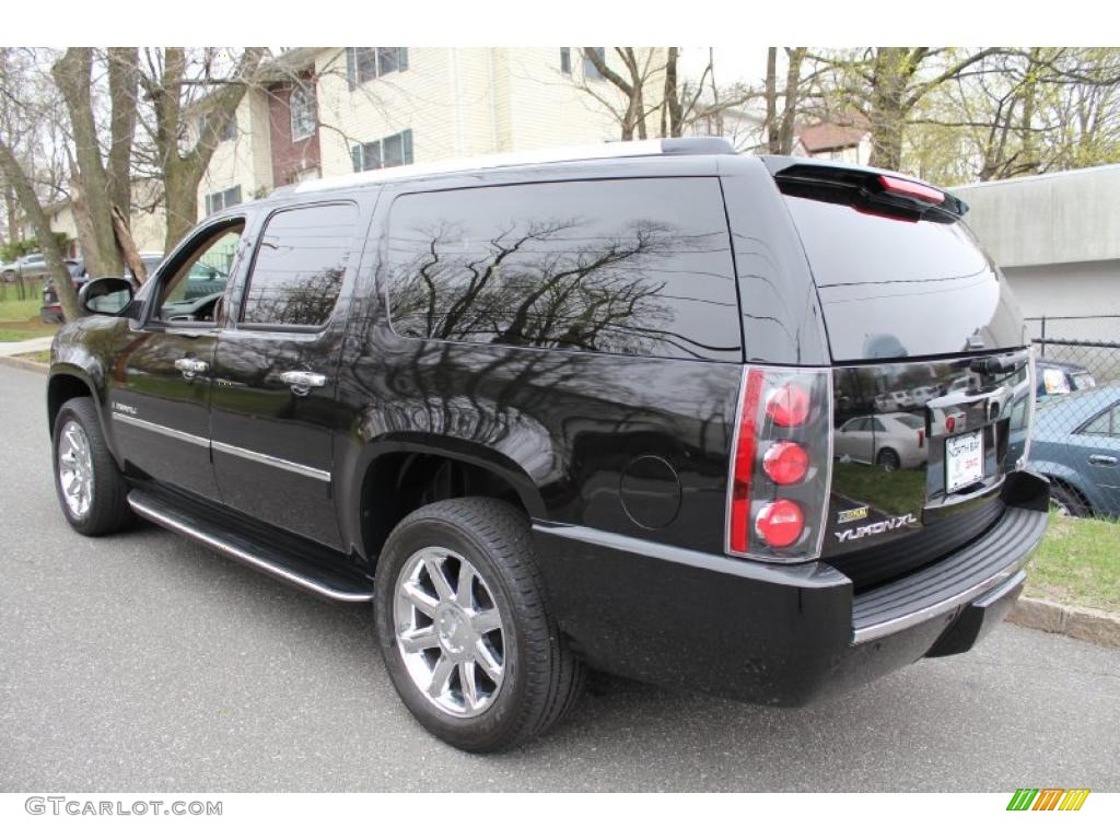 2009 Yukon XL Denali AWD - Onyx Black / Cocoa/Light Cashmere photo #4