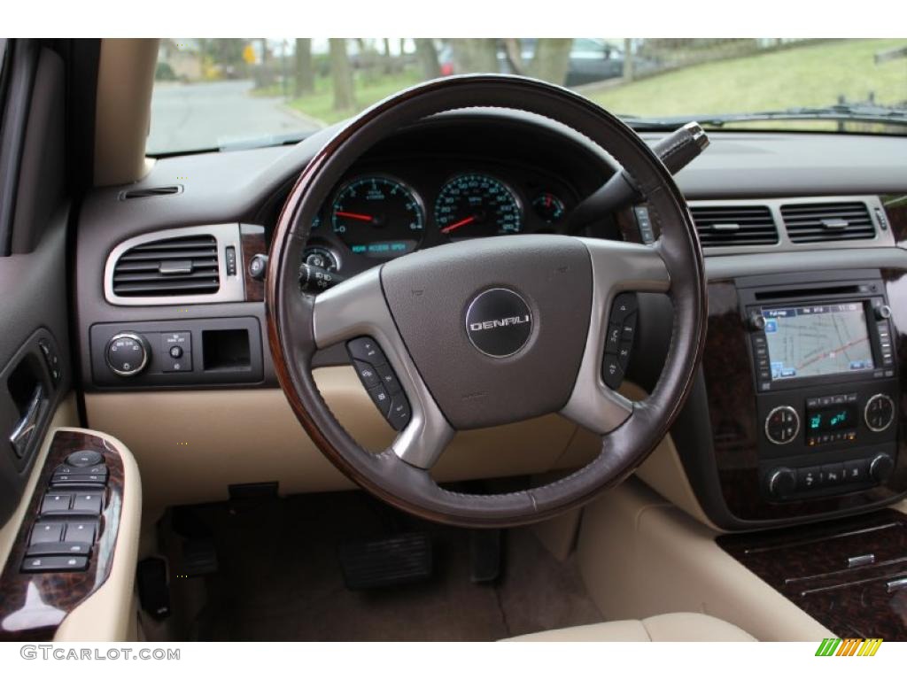 2009 Yukon XL Denali AWD - Onyx Black / Cocoa/Light Cashmere photo #13