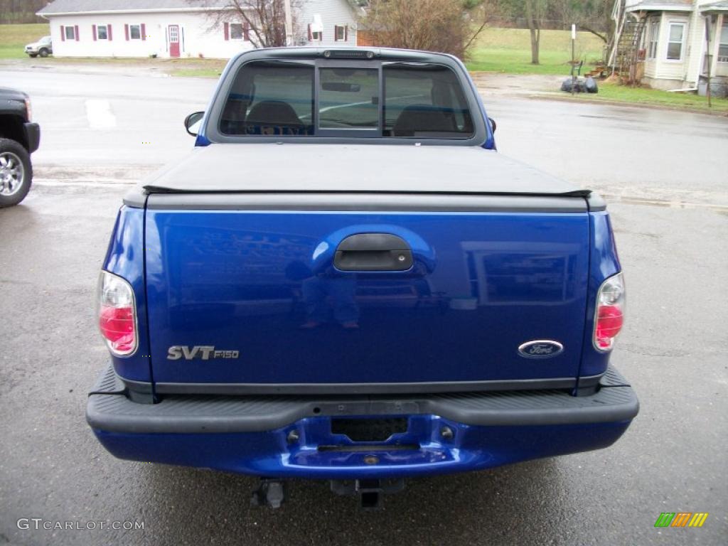 2003 F150 SVT Lightning - Sonic Blue Metallic / Black/Silver photo #4