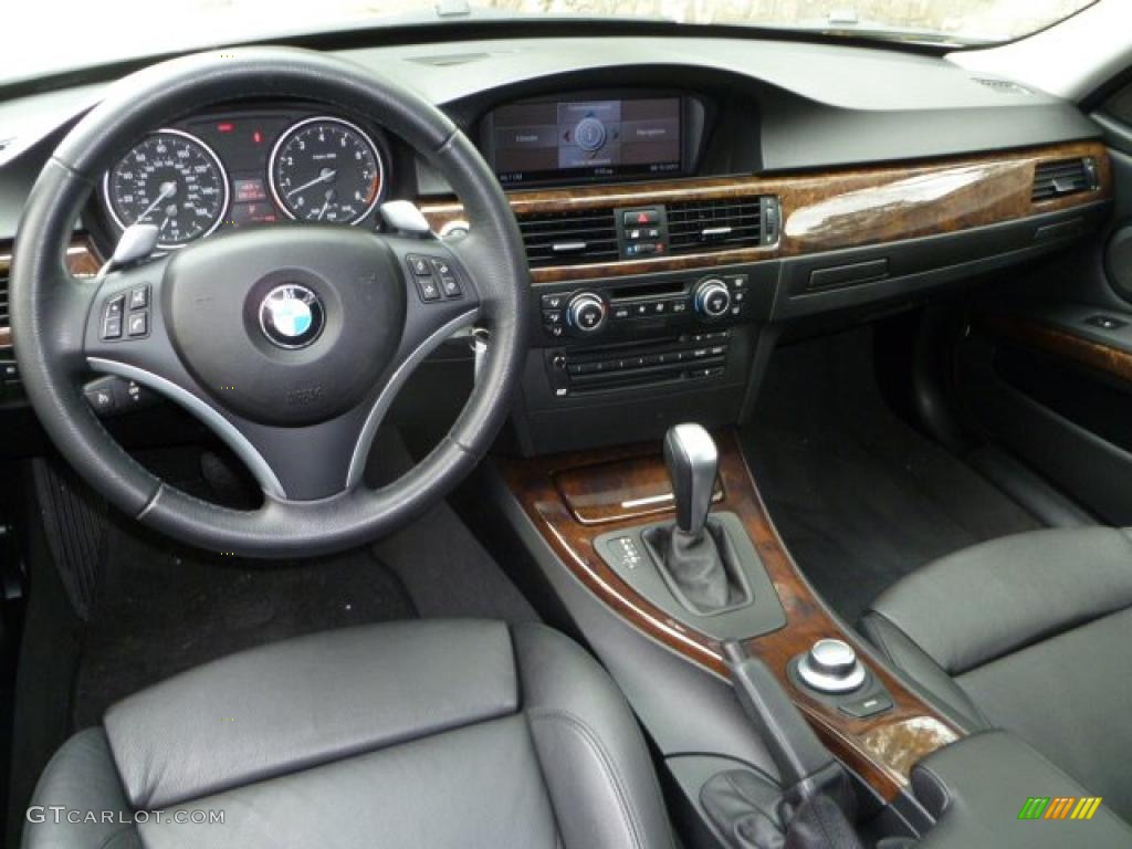 Black Interior 2007 BMW 3 Series 335i Sedan Photo #48180788