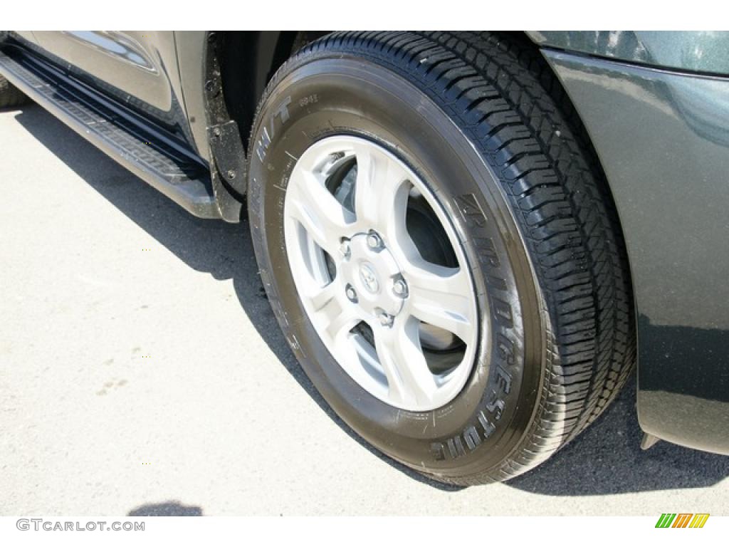 2008 Sequoia SR5 4WD - Timberland Green Mica / Sand Beige photo #35