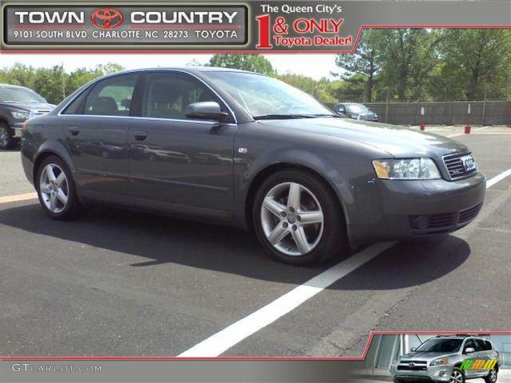 2004 A4 3.0 quattro Sedan - Dolphin Grey Metallic / Platinum photo #1