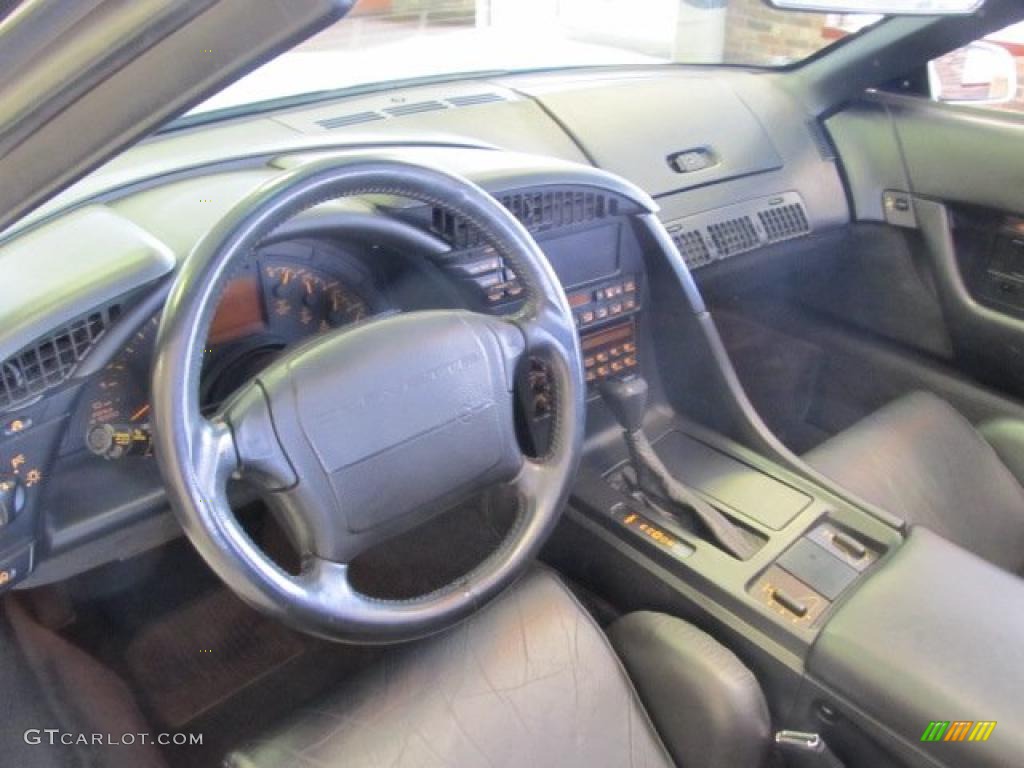 1993 Chevrolet Corvette Convertible Black Dashboard Photo #48182090