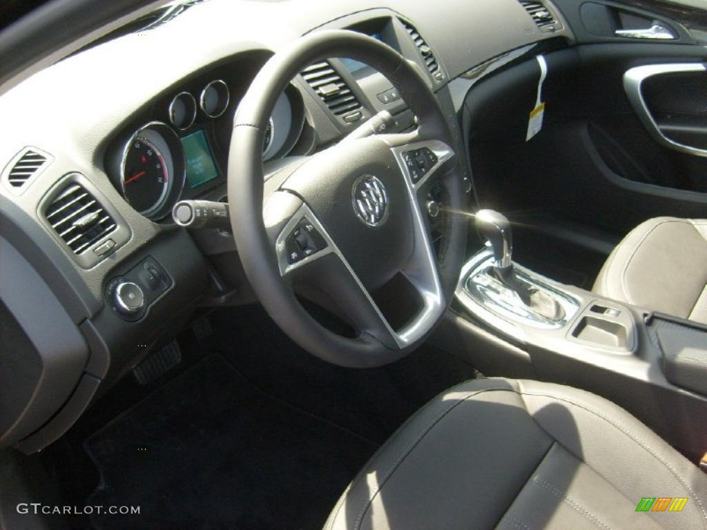 Ebony Interior 2011 Buick Regal CXL Photo #48182678