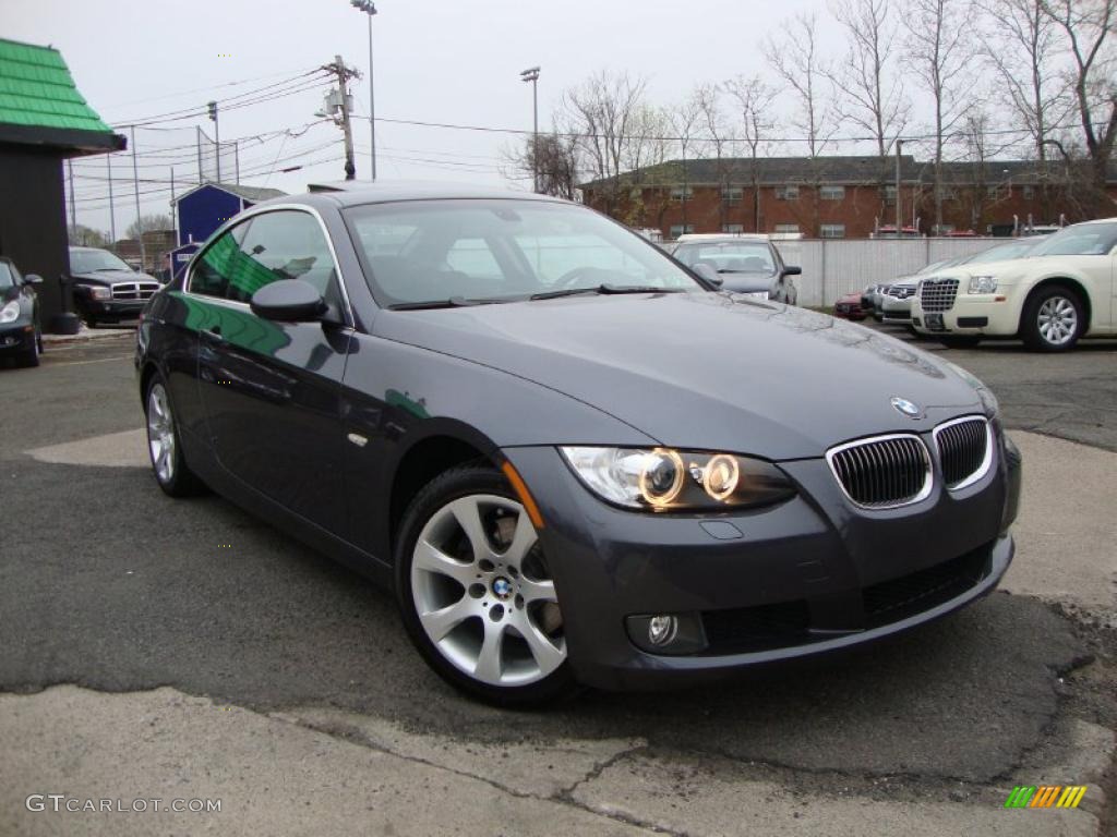 2008 3 Series 328xi Coupe - Sparkling Graphite Metallic / Black photo #2