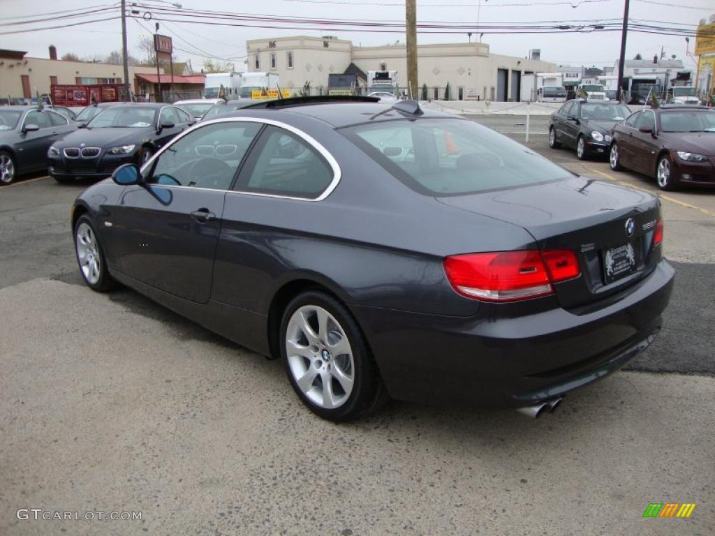 2008 3 Series 328xi Coupe - Sparkling Graphite Metallic / Black photo #3