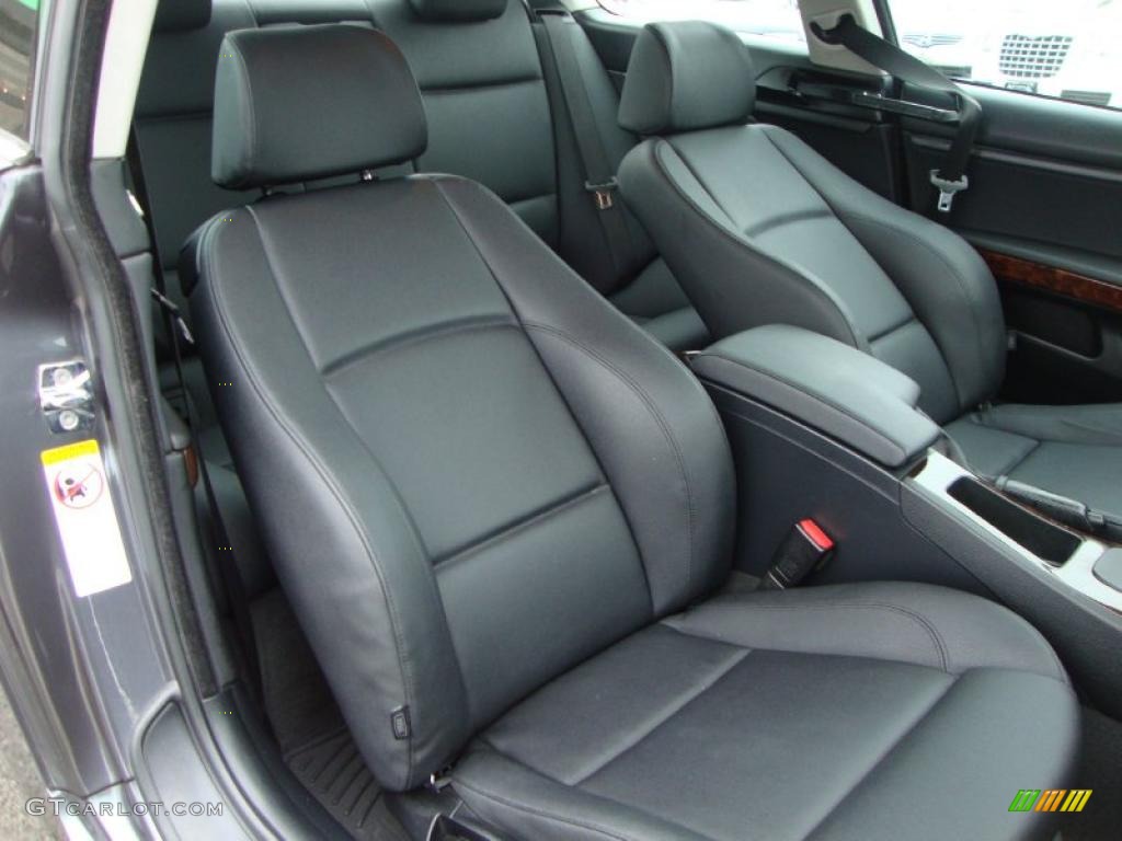 2008 3 Series 328xi Coupe - Sparkling Graphite Metallic / Black photo #7