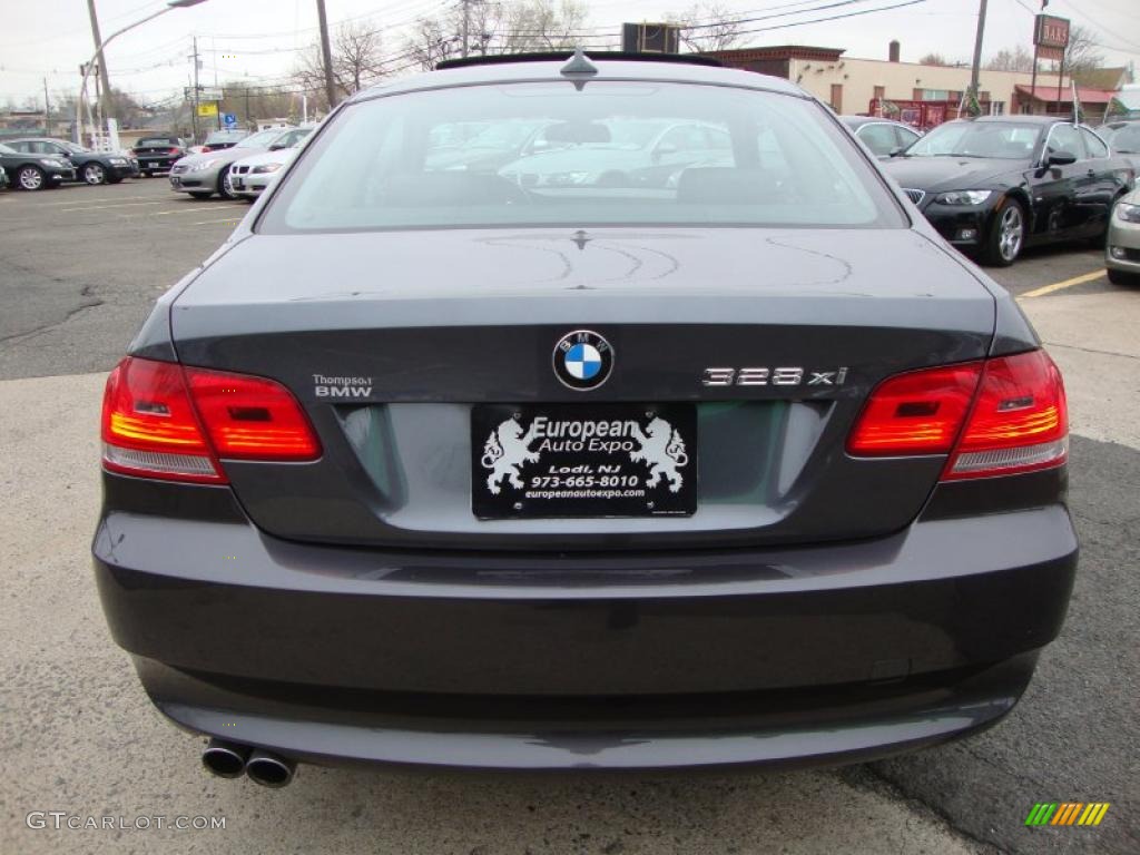 2008 3 Series 328xi Coupe - Sparkling Graphite Metallic / Black photo #10