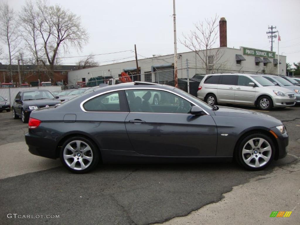 2008 3 Series 328xi Coupe - Sparkling Graphite Metallic / Black photo #13