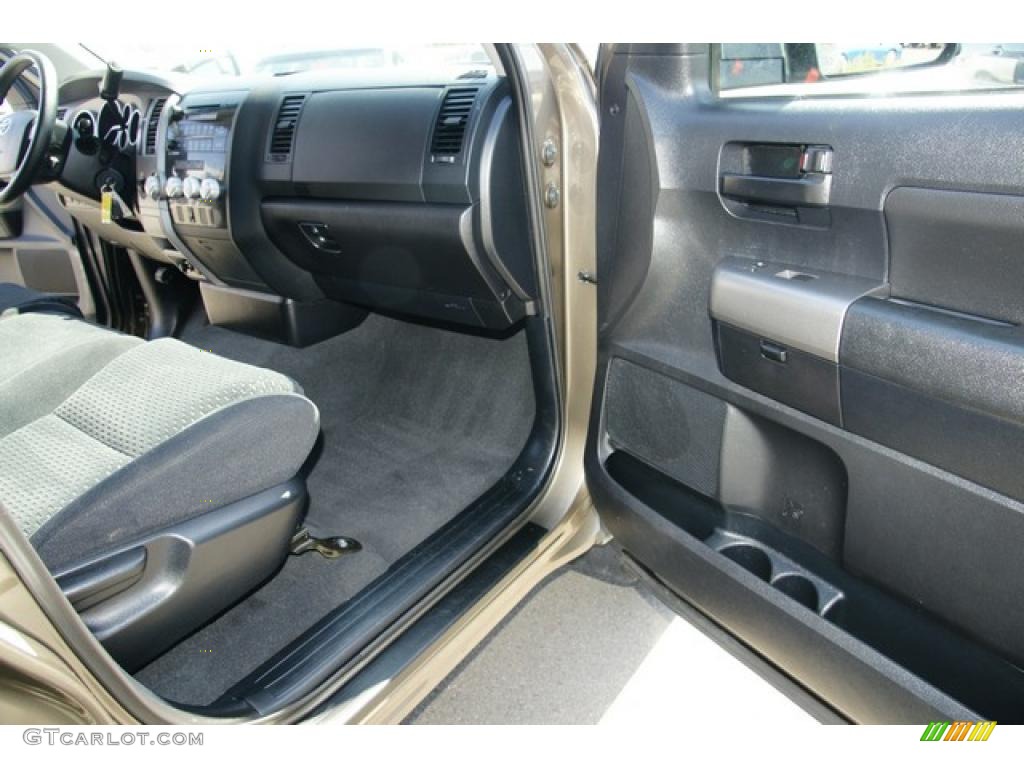 2010 Tundra Double Cab 4x4 - Pyrite Brown Mica / Black photo #16